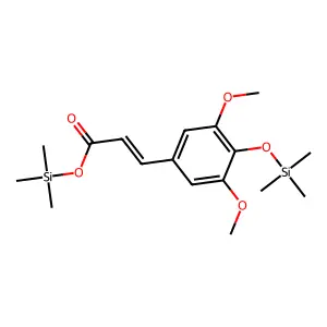 3-[3,5-Dimethoxy-4- phenyl]propenoicacidtrimethylsilylester structure