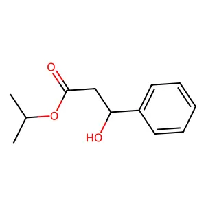 Propan-2-yl 3-hydroxy-3-phenylpropanoate structure