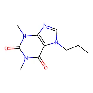1,3-dimethyl-7-propyl-2,3,6,7-tetrahydro-1H-purine-2,6-dione structure