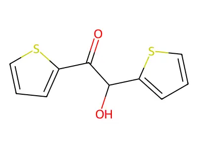 2-Hydroxy-1,2-di(thiophen-2-yl)ethan-1-one structure