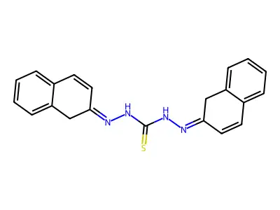 1,3-bis(1H-naphthalen-2-ylideneamino)thiourea structure