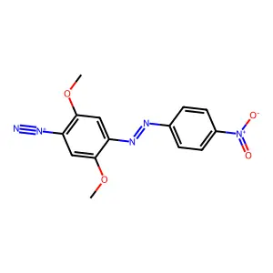 Benzenediazonium, 2,5-dimethoxy-4-[(4-nitrophenyl)azo]- structure