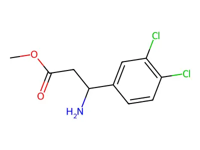 Methyl 3-amino-3-(3,4-dichlorophenyl)propanoate structure