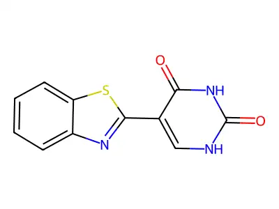 5-(1,3-benzothiazol-2-yl)pyrimidine-2,4(1H,3H)-dione structure