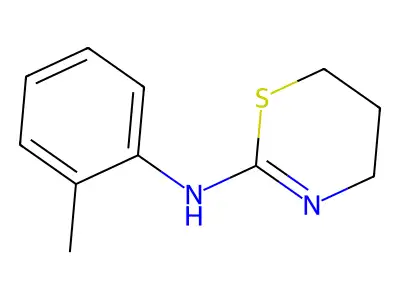 N-(2-methylphenyl)-5,6-dihydro-4H-1,3-thiazin-2-amine structure