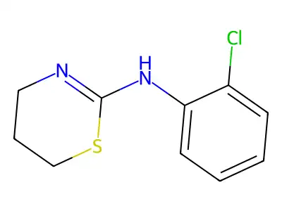 N-(2-chlorophenyl)-5,6-dihydro-4H-1,3-thiazin-2-amine structure