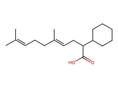 2-环己基-5,9-二甲基癸-4,8-二烯酸 structure