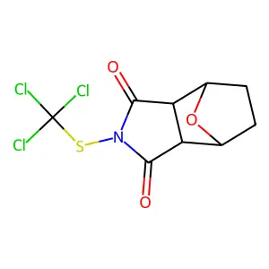 2-(Trichloromethylsulfanyl)-3a,4,5,6,7,7a-hexahydro-4,7-epoxyisoindole-1,3-dione structure