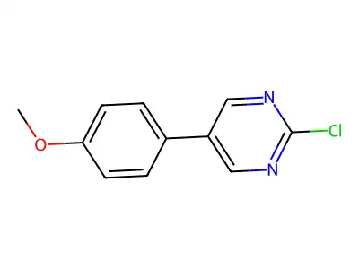 2-Chloro-5-(4-methoxyphenyl)pyrimidine structure