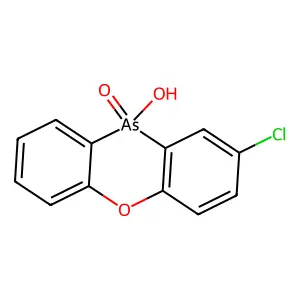 Phenoxarsine, 2-chloro-10-hydroxy-, 10-oxide structure