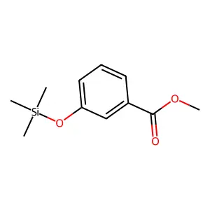 Benzoic acid, m-(trimethylsiloxy)-, methyl ester structure