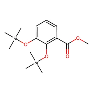 Benzoic acid, 2,3-bis(trimethylsiloxy)-, methyl ester structure
