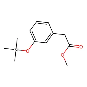 Acetic acid, [m-(trimethylsiloxy)phenyl]-, methyl ester structure