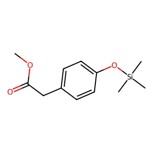 Acetic acid, [p-(trimethylsiloxy)phenyl]-, methyl ester structure