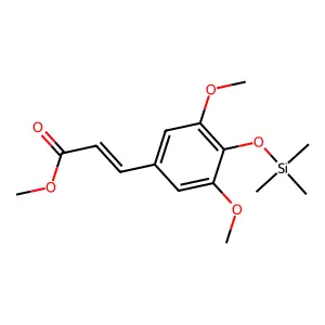 Cinnamic acid, 3,5-dimethoxy-4-(trimethylsiloxy)-, methyl ester structure