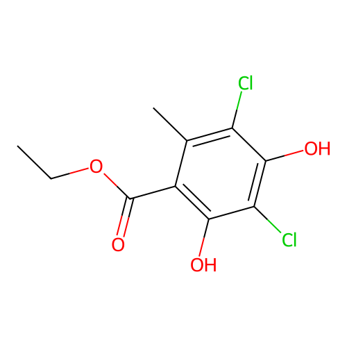 Ethyl dichloroorsellinate structure