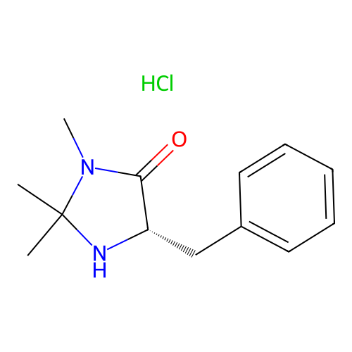 5-Benzyl-2,2,3-trimethylimidazolidin-4-one hydrochloride, (5S)- structure