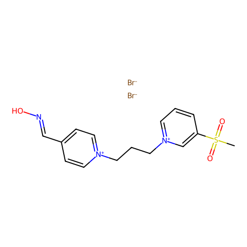 [1-[3-(3-methylsulfonylpyridin-1-ium-1-yl)propyl]pyridin-4-y structure