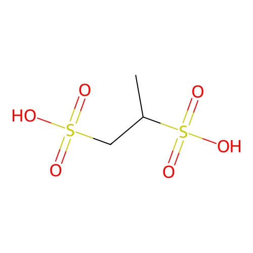Propane-1,2-disulfonic acid structure