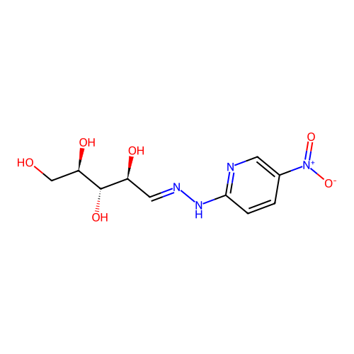 Ribose, (5-nitro-2-pyridyl)hydrazone, D- structure