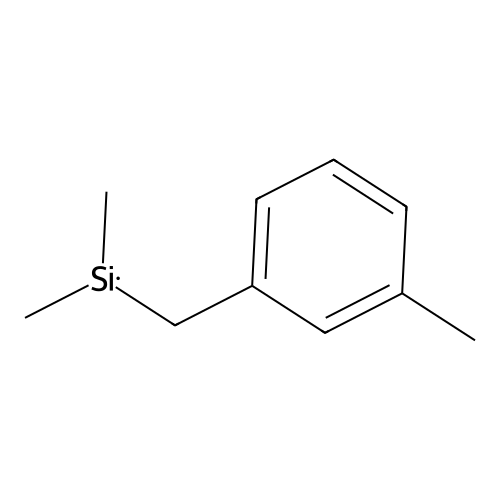 Dimethyl[(3-methylphenyl)methyl]silane structure