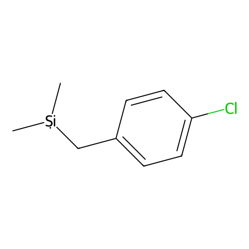 [(4-Chlorophenyl)methyl]di(methyl)silane structure