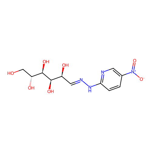 D-Glucose, (5-nitro-2-pyridyl)hydrazone structure