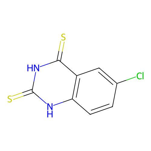 6-chloro-1H-quinazoline-2,4-dithione structure