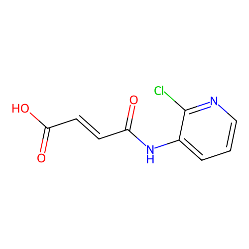 4-[(2-Chloro-3-pyridinyl)amino]-4-oxobut-2-enoic acid structure