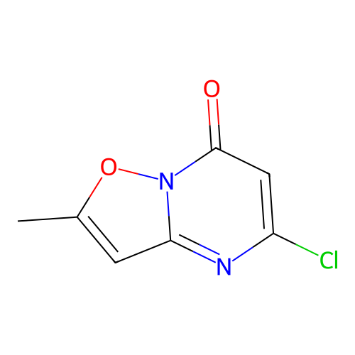 5-chloro-2-methyl-7H-isoxazolo[2,3-a]pyrimidin-7-one structure