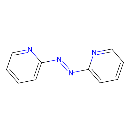Pyridine, 2,2'-(1,2-diazenediyl)bis- structure