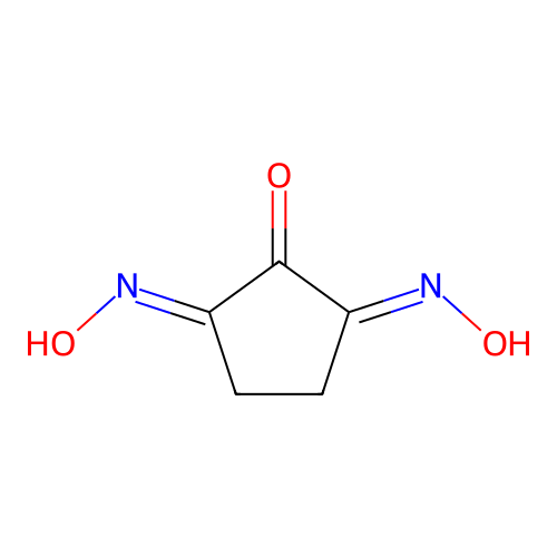 1,2,3-Cyclopentatrione, 1,3-dioxime structure