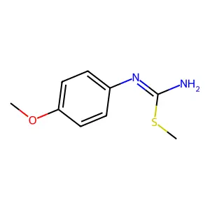 methyl N'-(4-methoxyphenyl)carbamimidothioate structure