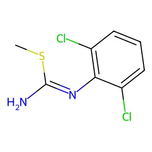 2,6-Dichlorobenzylthiopseudourea structure