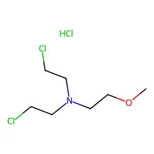 N,N-Bis(2-chloroethyl)-2-methoxyethylamine hydrochloride structure