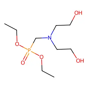 Diethyl P-((bis(2-hydroxyethyl)amino)methyl)phosphonate structure