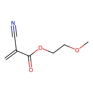Methoxyethyl cyanoacrylate structure