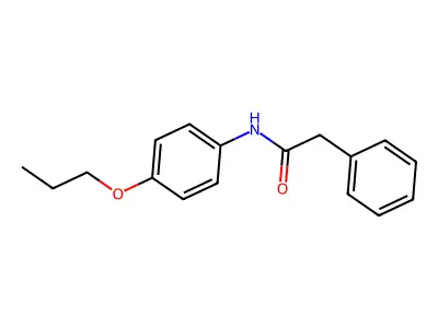 2-phenyl-N-(4-propoxyphenyl)acetamide structure