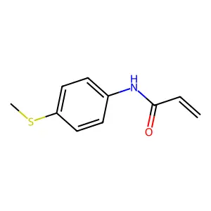 N-(4-(甲硫基)苯基)丙烯酰胺 structure
