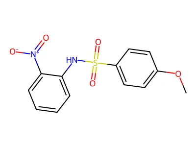 4-methoxy-N-(2-nitrophenyl)benzenesulfonamide structure