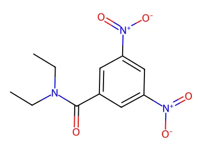 N,N-diethyl-3,5-dinitrobenzamide structure