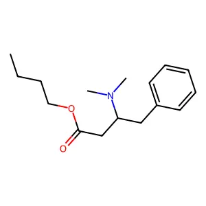 Butyl 3-(dimethylamino)-4-phenylbutanoate structure