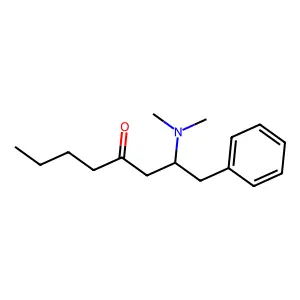 4-Octanone, 2-(dimethylamino)-1-phenyl- structure