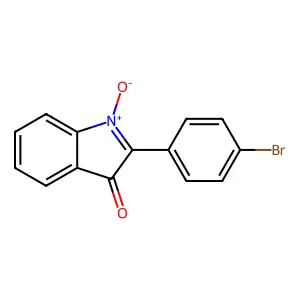 2-(4-Bromophenyl)-1-oxido-indol-1-ium-3-one structure