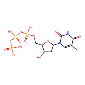 胸苷-5'-(三钠氢三磷酸) structure