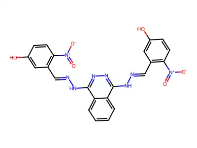 3-[[[4-[2-[(5-hydroxy-2-nitrophenyl)methylidene]hydrazinyl]p structure