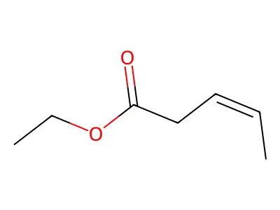 (E)-3-Pentenoic acid ethyl ester structure