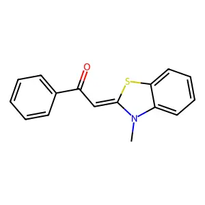 Ethanone, 2-(3-methyl-2(3H)-benzothiazolylidene)-1-phenyl- structure