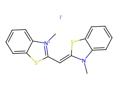 3,3'-二甲基硫代碳菁碘化物 structure