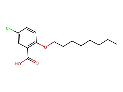5-Chloro-2-(octyloxy)benzoic acid structure